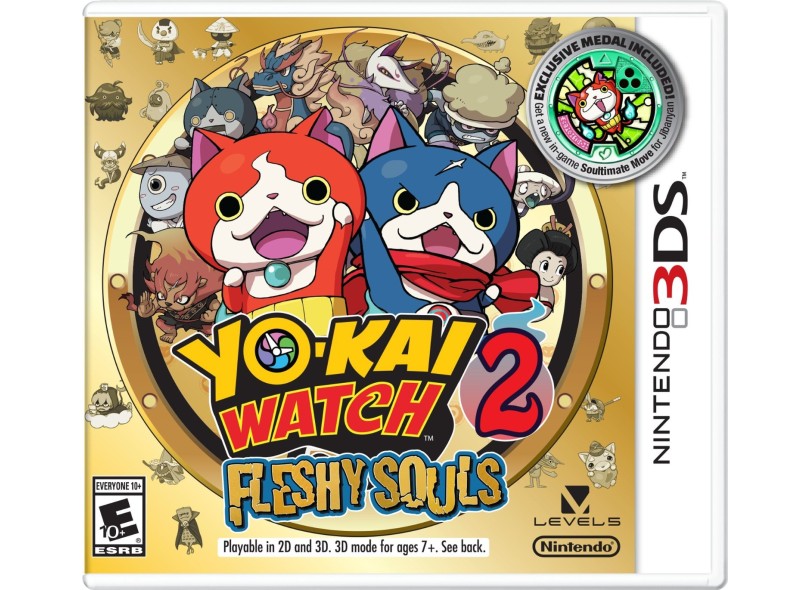 Jogo YO-KAI WATCH 2: Fleshy Souls Nintendo Nintendo 3DS
