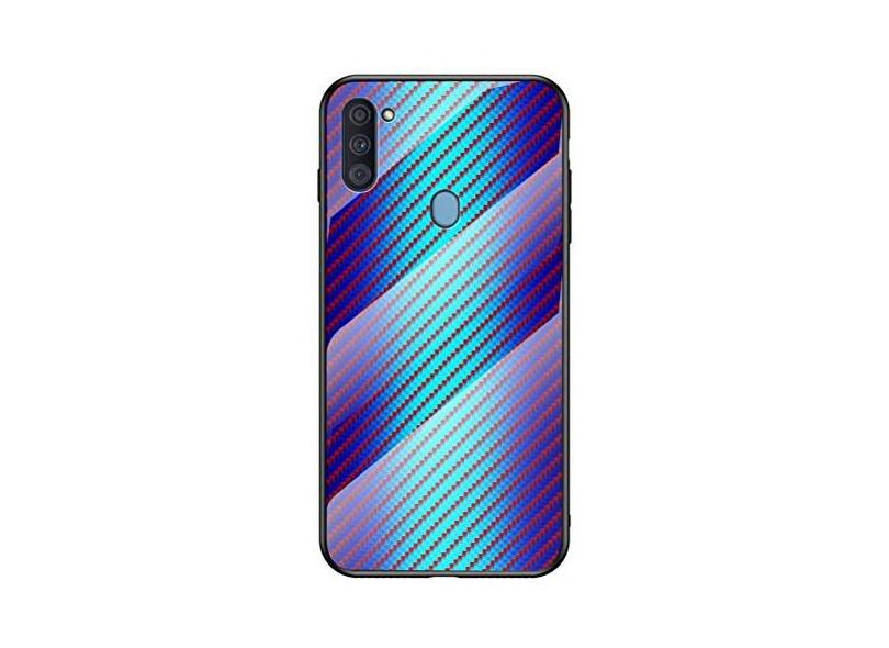 MOONCASE Capa para Galaxy A11 (EUA), capa rígida de vidro temperado de ...
