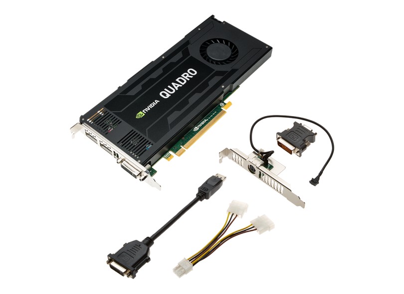 Placa de Video NVIDIA Quadro ão possui K4200 4 GB DDR5 256 Bits PNY VCQK4200-PB