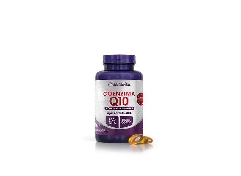 Coenzima Q10 + Omega 3 - Pote 60 Caps - Sanavita