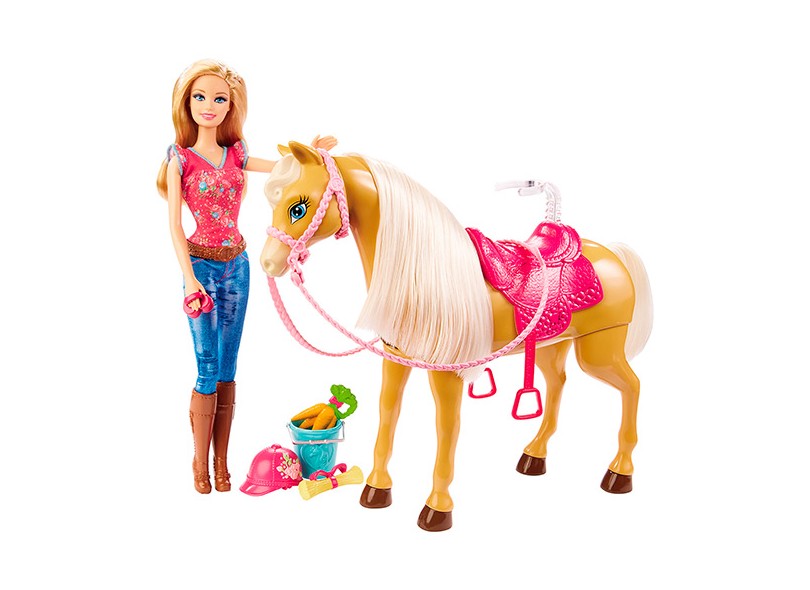 Boneca Barbie com Cavalo Tawny Mattel