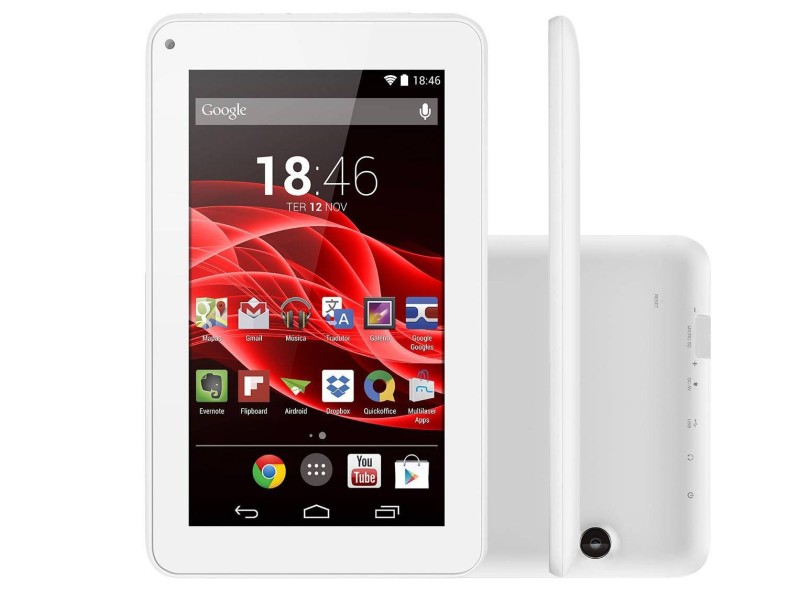 Tablet Multilaser Supra 8.0 GB LCD 7 " Android 4.4 (Kit Kat) NB200