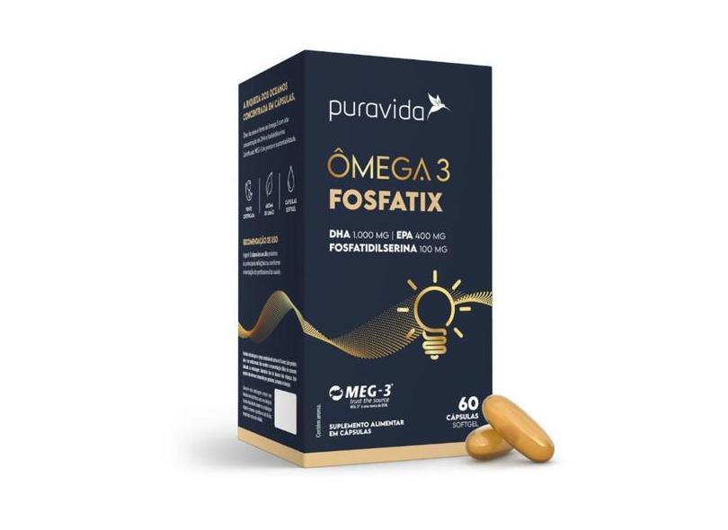 Omega 3 Fosfatix 60 Caps Epa E Dha + Fosfatix Puravida