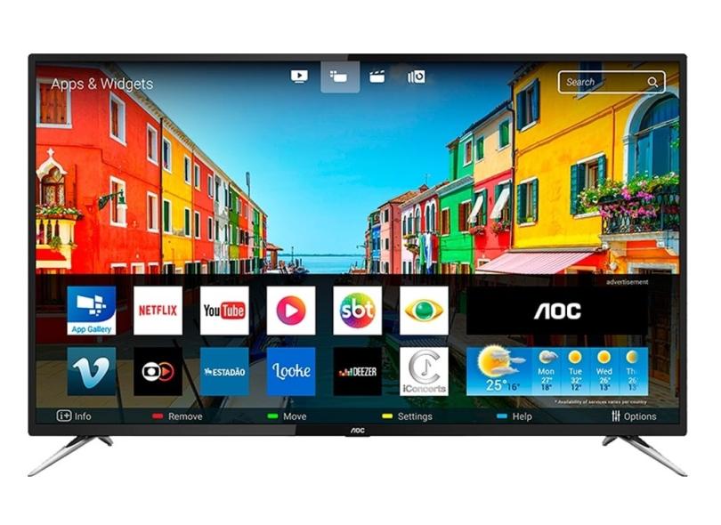 Smart TV TV LED 55 " AOC 4K Netflix LE55U7970S 4 HDMI