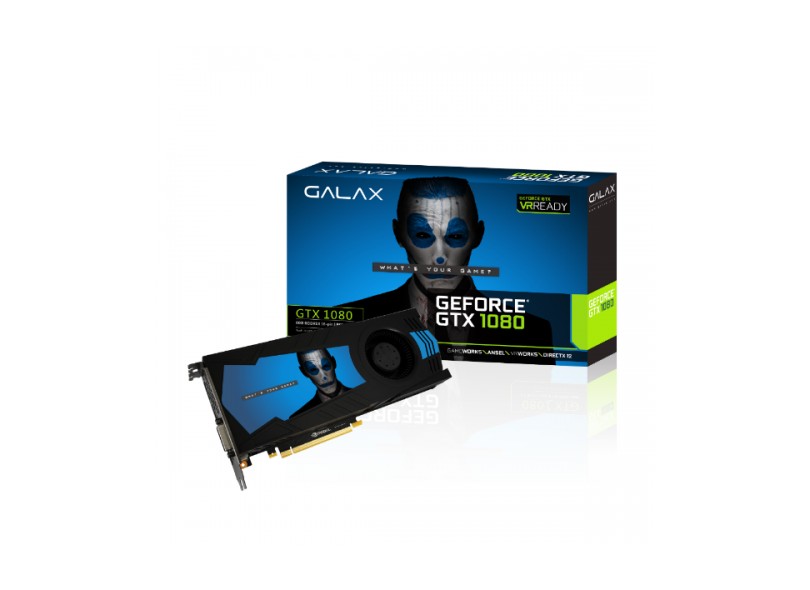 Placa de Video NVIDIA GeForce GTX 1080 8 GB GDDR5X 256 Bits Galax 80NSJ6DHK5VT