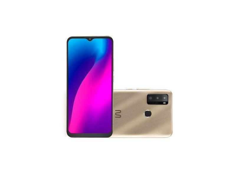 Smartphone Multilaser G Max 2 64 + 2 GB RAM 4G Tela 6,5 Câmera Tripla + 5 MP Para Selfies Processador Octa Core Dourado - P9157OUT [Reembalado] P9157OUT