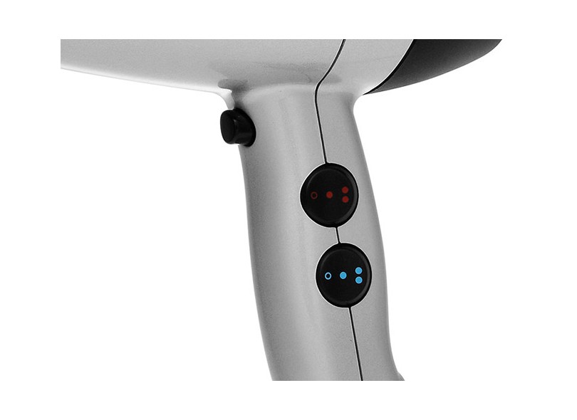 Secador de Cabelo Profissional com Ar Frio Emissão de Íons 1900 Watts - Ga.Ma Italy Silver Tech