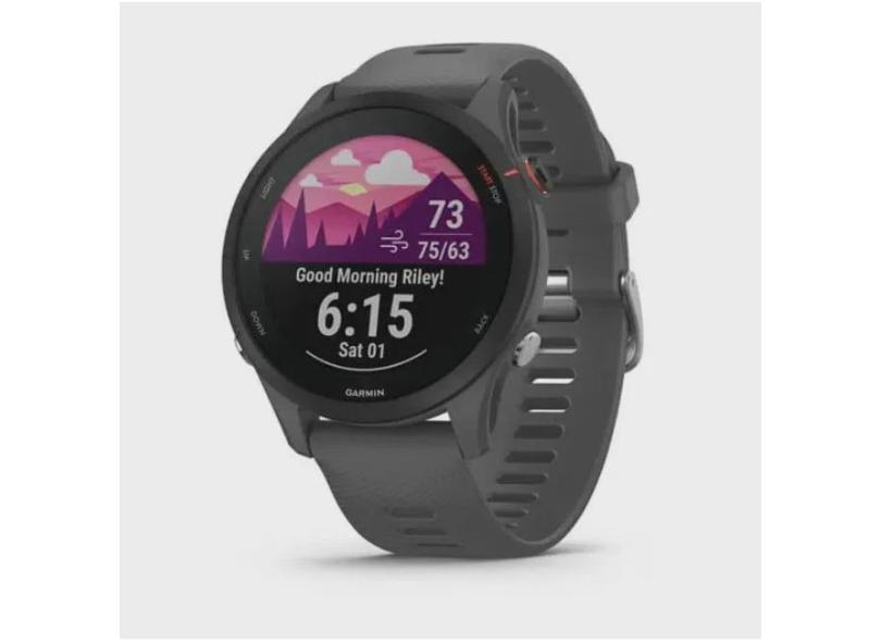 Smartwatch gps Garmin Forerunner 255 Cinza Ardosia