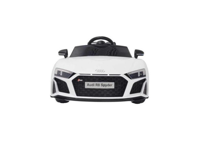 Mini Carro Elétrico 12V Audi R8 Spyder Branco Bw123br - Importway
