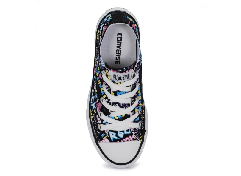 Tênis Converse All Star CT As Print Infantil de Menina Casual Rock Star OX