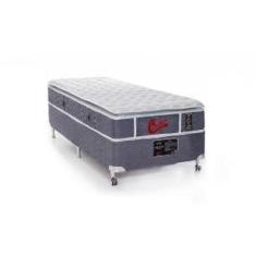 Imagem de Cama Box + Colchão Castor Solteiro Super Luxo Light Stress One Face Pocket 96x203x54cm