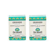 Imagem de Sabonete Granado 90G Glicerina Cha Branco-Kit C/2Un