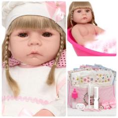 Imagem de Boneca Reborn Bebê Abigail Corpo 100% Vinil Siliconado - Cegonha Rebor