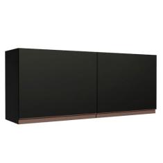Imagem de Armário Aéreo de Cozinha Madesa Reims 120 x 50 cm 2 Portas - Preto