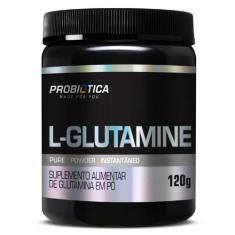 Imagem de L-Glutamine Glutamina Em Pó Sem Sabor 120G Probiótica