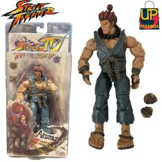 Imagem de Boneco Street Fighter Akuma Azul premium de 18cm action figure