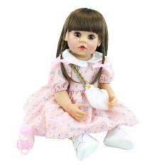 Imagem de Boneca Bebe Reborn Cabelos Corpo De Silicone - Npk Collection
