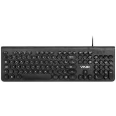 Imagem de Teclado Usb Dynamic Circle Abnt2 Teclas Redondas Preto - Vinik