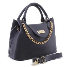 Imagem de Bolsa Tiracolo Elegante Com Corrente Alça Transversal Removível E Bolso Externo-Feminino