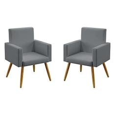 Imagem de Kit 2 Poltronas Decorativas Vega Suede  Aradecor