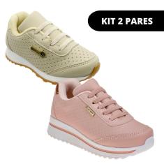 Imagem de Kit 2 Tênis Infanti de Menina Escolar-Feminino