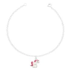 Imagem de Pulseira Para Crianças Infantil Unicórnio Prata 925 - Mga-Br