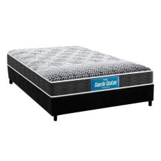 Imagem de Cama Box Casal: Colchão Ortopédico Probel D28/Ep Guarda Costas Prómiddle + Base Black(138X188)