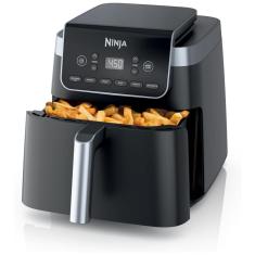 Imagem de Fritadeira Elétrica Air Fryer 6 Em 1, 6,1L Com Tela Led E Cesto Antiaderente, 110V 1750W, Ninja, Cinza