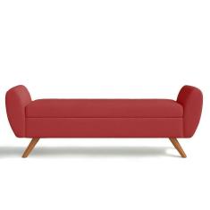Imagem de Recamier Bau Grecia 1,40M Suede Vermelho - Clique Decor