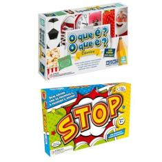 Imagem de Jogo Tabuleiro O Que É O Que É - Nig + Stop Com Roleta - Pais e Filhos