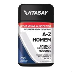 Imagem de SUPLEMENTO ALIMENTAR VITASAY A-Z HOMEM 90 COMPRIMIDOS 