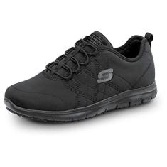 Imagem de Skechers Alex Women's Black Soft Toe Slip Resistant Athletic