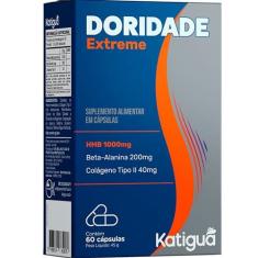 Imagem de KATIGUÁ Doridade Extreme Com Hbm Beta Alanina Colágeno Tipo Ii Sem Sabor Katiguá 30 Cápsulas Rígidas • 15 Doses Cinza