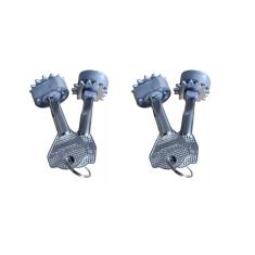 Imagem de 02 Cilindro Polyforte Trava Lateral Porta De Rolo Mesma Chave