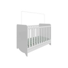 Imagem de Berço Ben Moveis Peroba Americano MDF mini cama, Branco