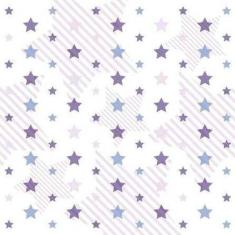 Imagem de Papel de Parede Adesivo Estrelas Roxa 393462037 Rolo 0,58x3M