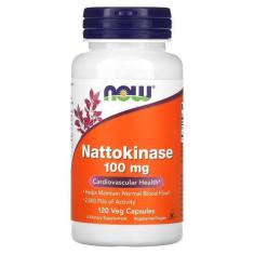 Imagem de Now Foods, Nattoquinase (Nattokinase), 100 Mg, 120 Cápsulas Vegetais