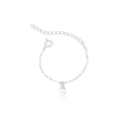 Imagem de Pulseira De Pérola Infantil Em Prata 925 - Nácar Pratas