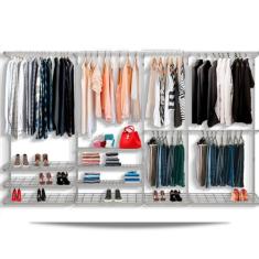 Imagem de Guarda roupa closet aramado aberto armário modulado roupeiro 3,40 BR