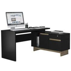 Imagem de Mesa Para Escritório Home Office Em L Los Angeles 1 Porta 2 Gavetas P0