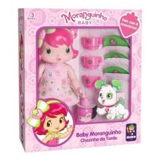 Imagem de BONECA BABY MORANGUINHO CHAZINHO DA TARDE - 30 CM - MIMO BRINQUEDOS - MORANGUINHO