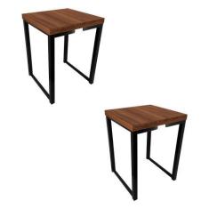 Imagem de Kit 2 Banco Banqueta Nova York Industrial Cozinha Área Gourmet Preto/V