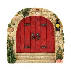 Imagem de porta fadas - Fairy Garden Portas madei-ra fadas - Portas fada multicoloridas para árvores ao ar livre, porta miniaturas jardim, decoração jardim