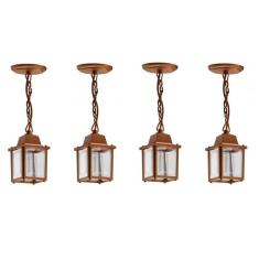 Imagem de Kit 4 Pendente Externo Cobre Industrial Vintage Sacada Acl95