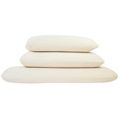 Imagem de Travesseiro de cama orgânico natural verde - Almofadas de látex de espuma de borracha orgânica certificada GOLS para dormir de lado, costas e estômago Capa de algodão orgânico com zíper - Tamanho