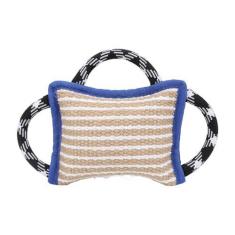 Imagem de Travesseiro Rebocador para Cães Com Alças Fortes, Brinquedo Interativo para Cães Grandes, ótimo Auxílio para Treinamento Comportamental, 10,2 X 7,1 pol., Alça de 3,5 pol., Feito