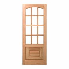 Imagem de Folha de Porta Maciça 210x80cm Eucalipto PM12 Nipônica Cruzeiro Portas Marroml