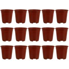 Imagem de Cabilock 15 peças Vaso Redondo, Vaso de Plástico, Vaso de Jardinagem, Vaso de Plástico, Recipientes para Plantação de Sementes, Suculentas