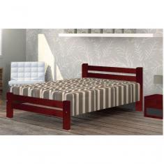 Imagem de Cama Queen Size Itália de Madeira Maciça Angelim Pedra Tauari Mogno