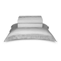 Imagem de Jogo de Cama King By The Bed 300 Fios Algodão Egípcio Skyline Cinza 4 peças ( 2 Lençois + 2 Fronhas)